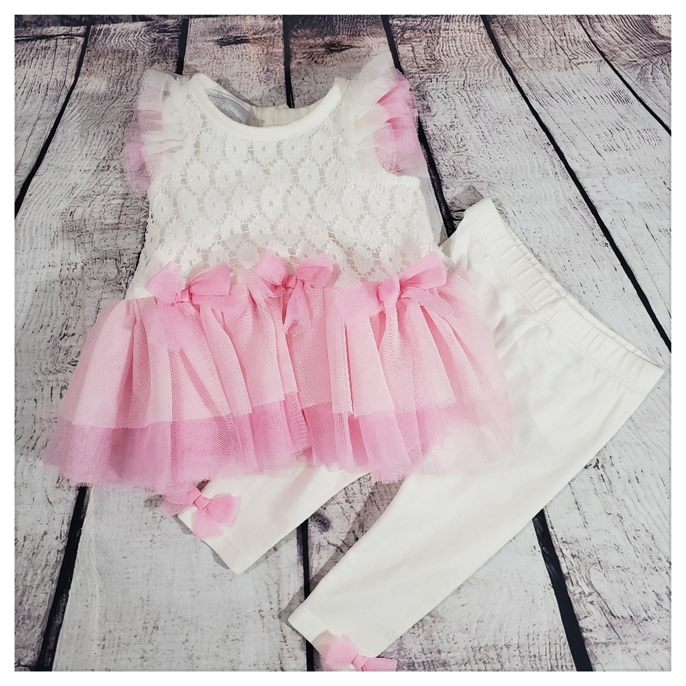 KOALA BABY  Girl 2 Piece Dress Set with Pants